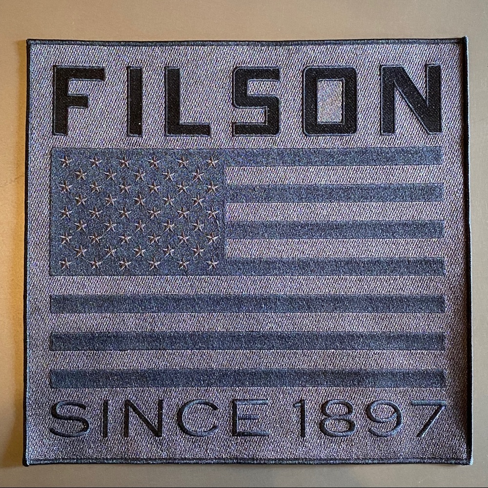 C.C. Filson Extra Large Patch, Filson Badge, Flag NEW